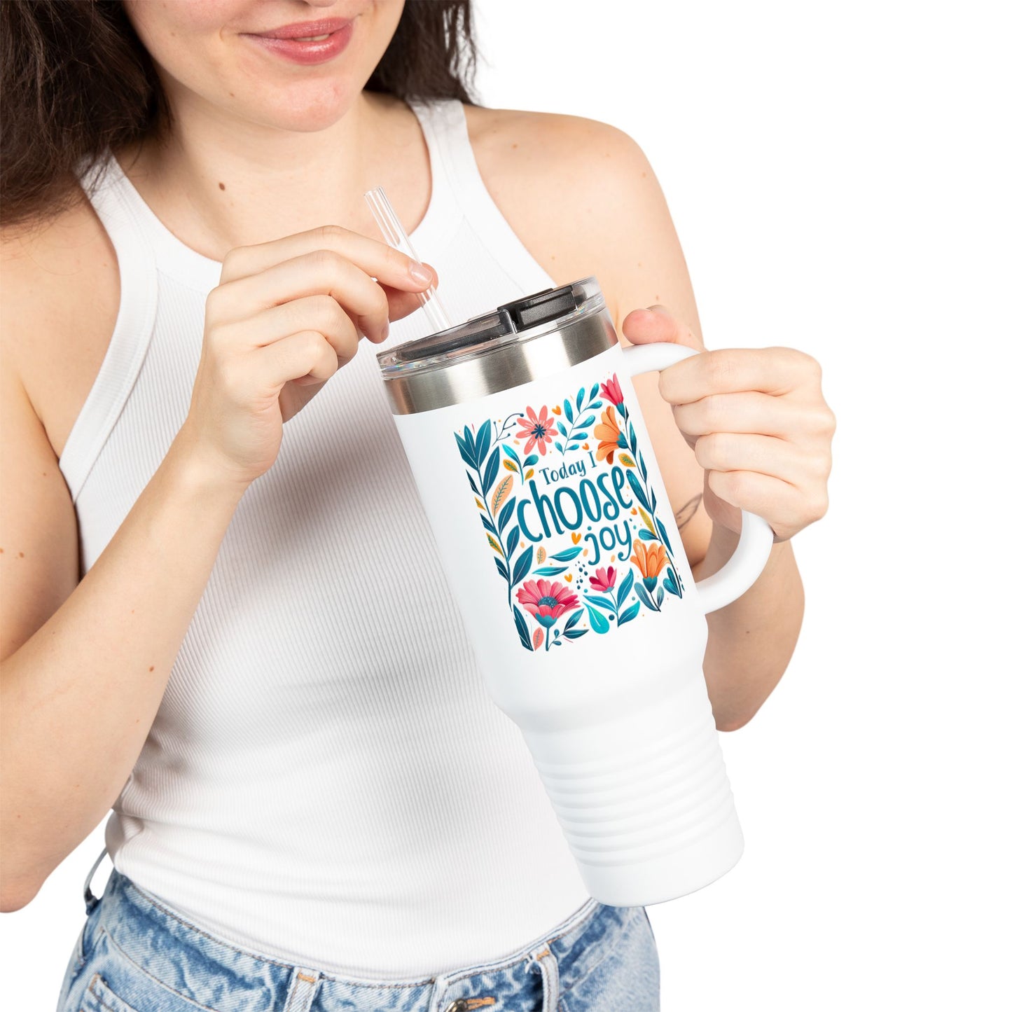Today I Choose Joy Insulated Travel Mug - 40oz