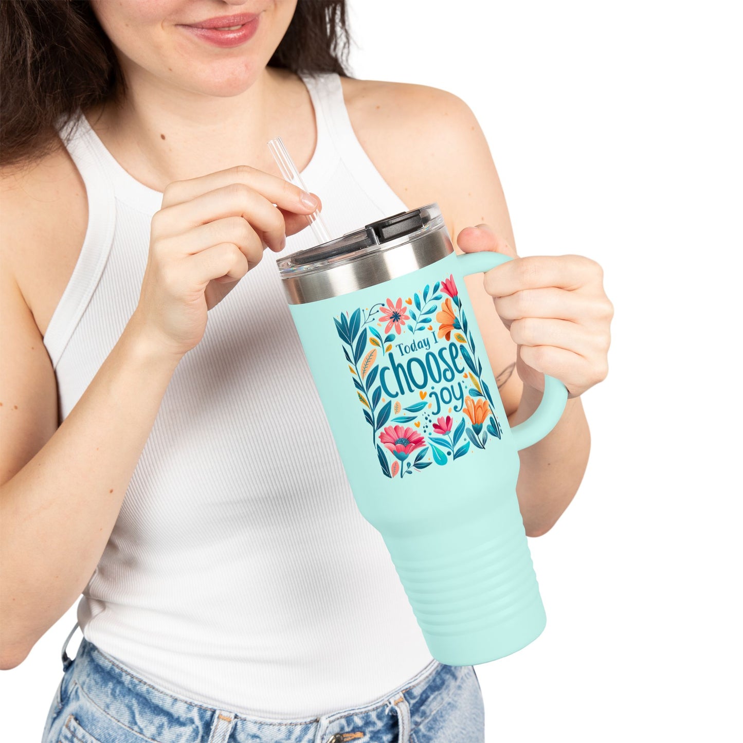 Today I Choose Joy Insulated Travel Mug - 40oz