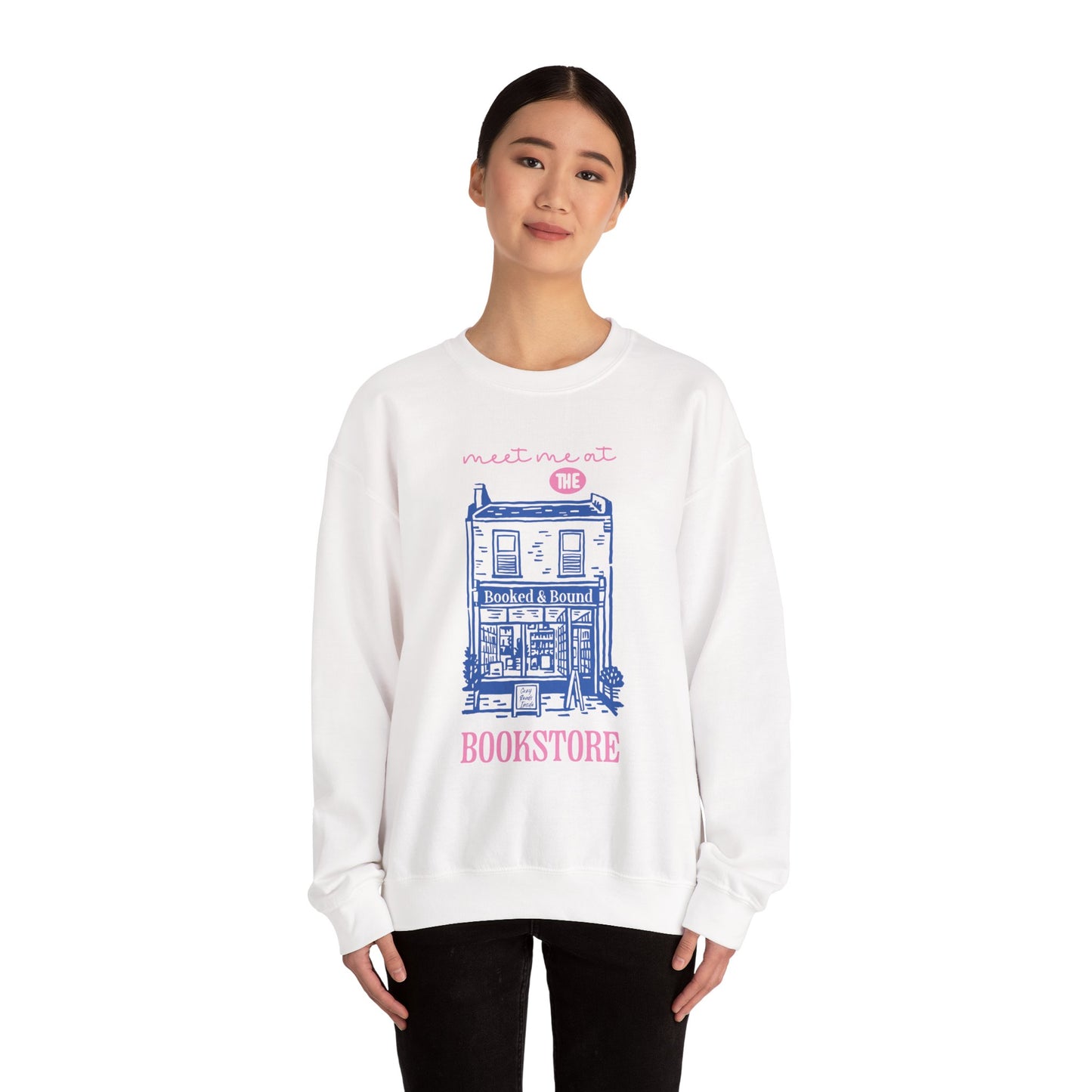 Meet Me At The Bookstore | Cozy Crewneck Sweatshirt