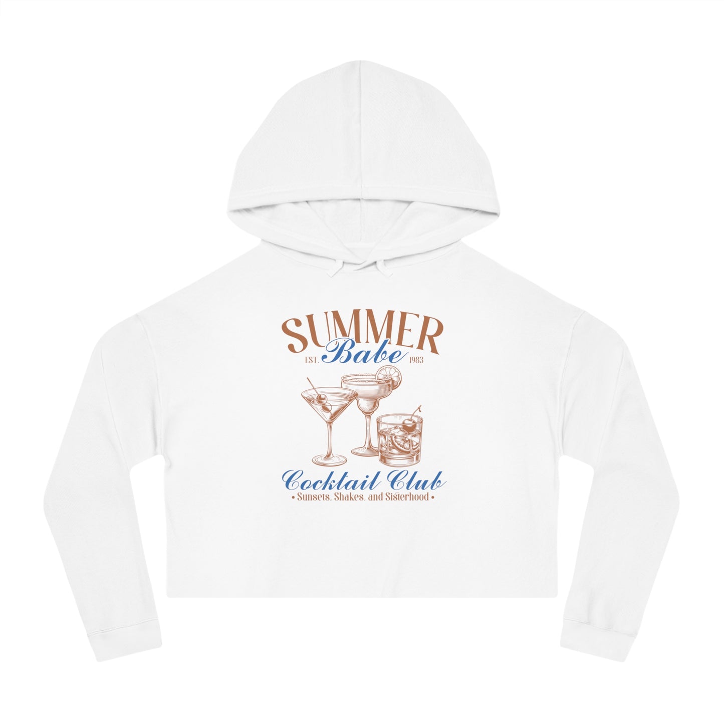Summer Babe | Women’s Cropped Hooded Sweatshirt