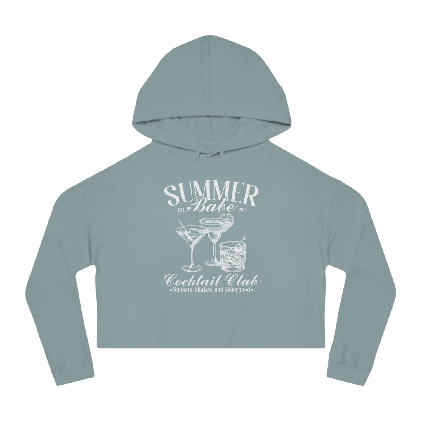 Summer Babe | Women’s Cropped Hooded Sweatshirt