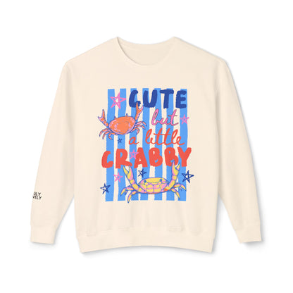 Cute But A Little Crabby | Lightweight Crewneck Sweatshirt