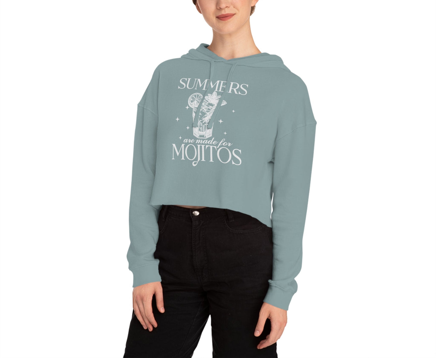 Summers Are For Mojitos | Women’s Cropped Hoodie