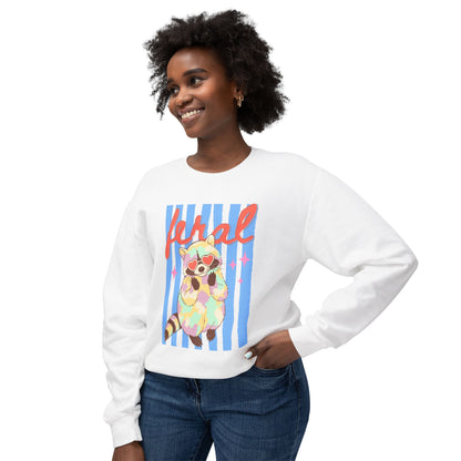 Feral Raccoon | Lightweight Crewneck Sweatshirt