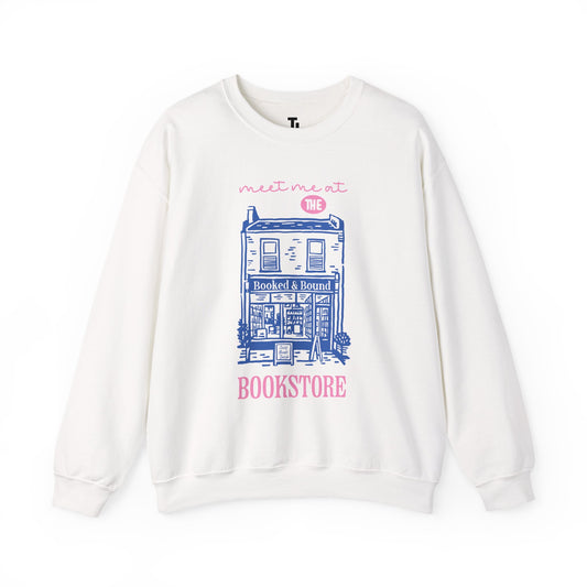 Meet Me At The Bookstore | Cozy Crewneck Sweatshirt