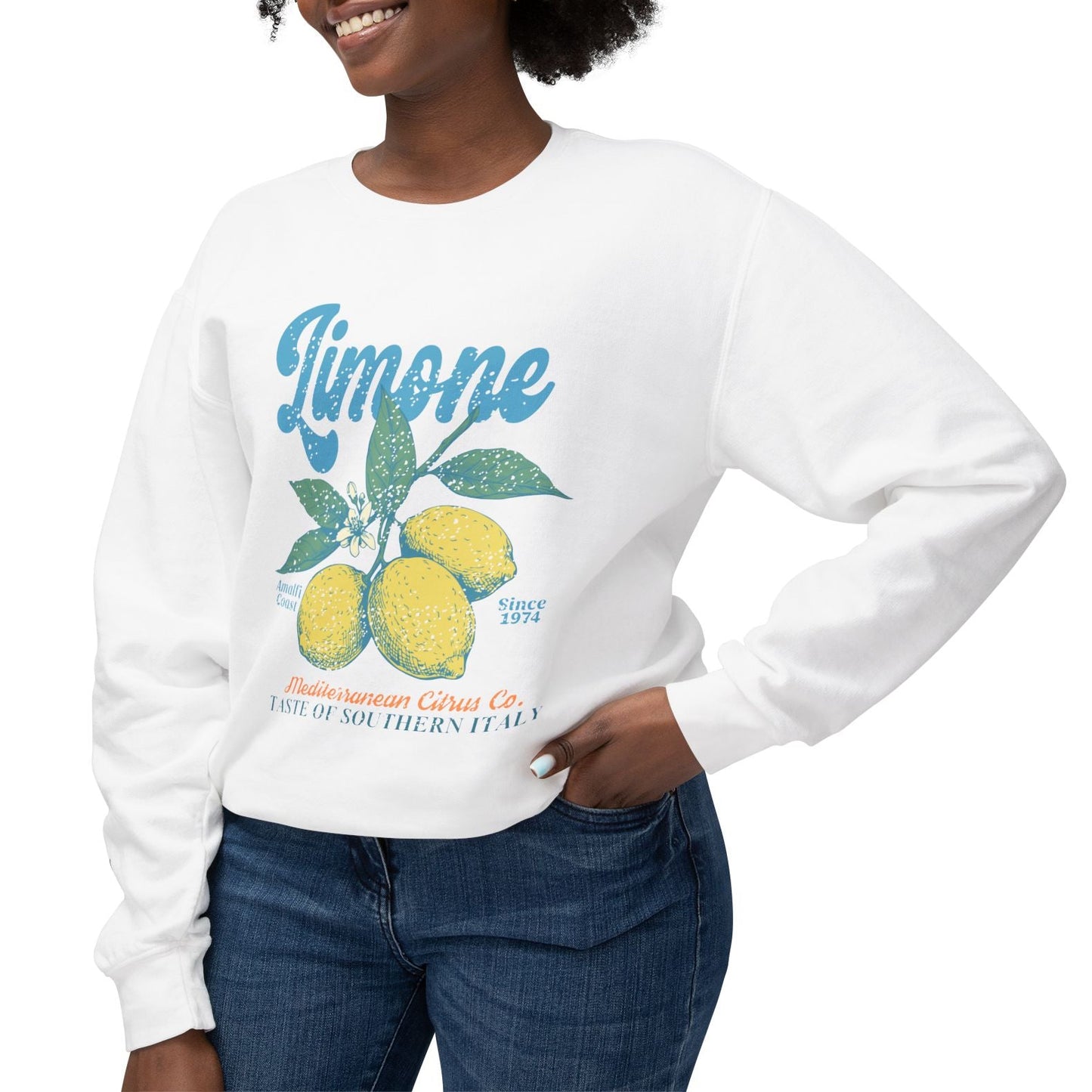 Limone Lemon | Lightweight Crewneck Sweatshirt