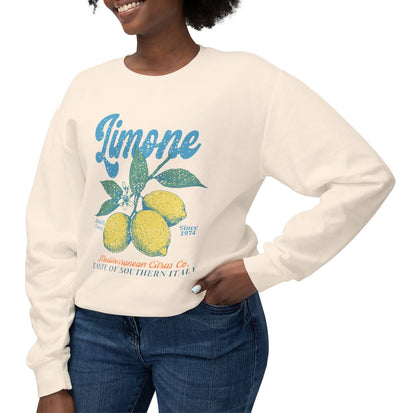 Limone Lemon | Lightweight Crewneck Sweatshirt