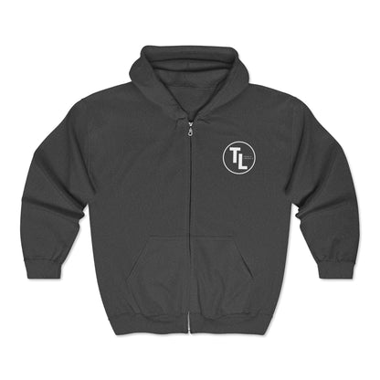 Life Is Tough Zip Hoodie | Motivational Sweatshirt for Women, Sizes Up to 3XL