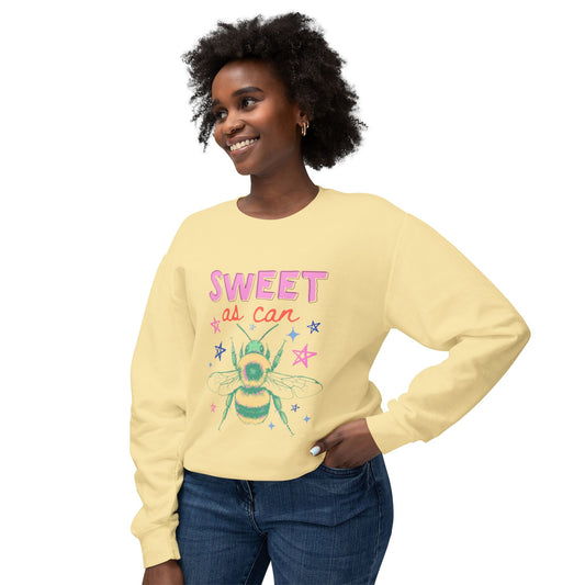 Sweet As Can Bee | Lightweight Crewneck Sweatshirt