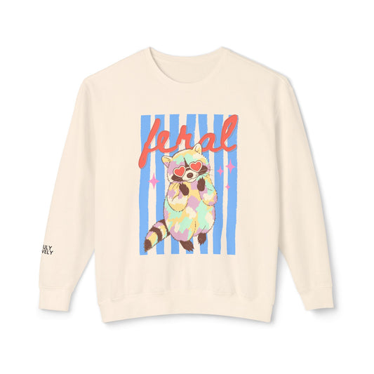 Feral Raccoon | Lightweight Crewneck Sweatshirt