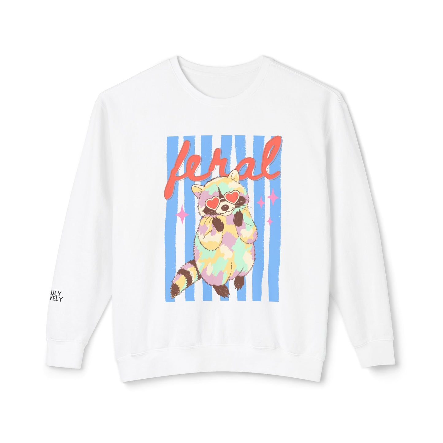 Feral Raccoon | Lightweight Crewneck Sweatshirt
