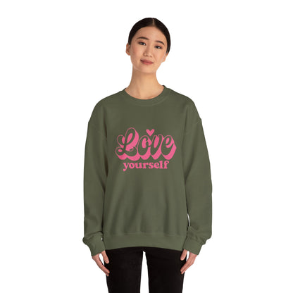 Love Yourself Sweatshirt | Motivational Gift for Her | Sizes up to 5XL