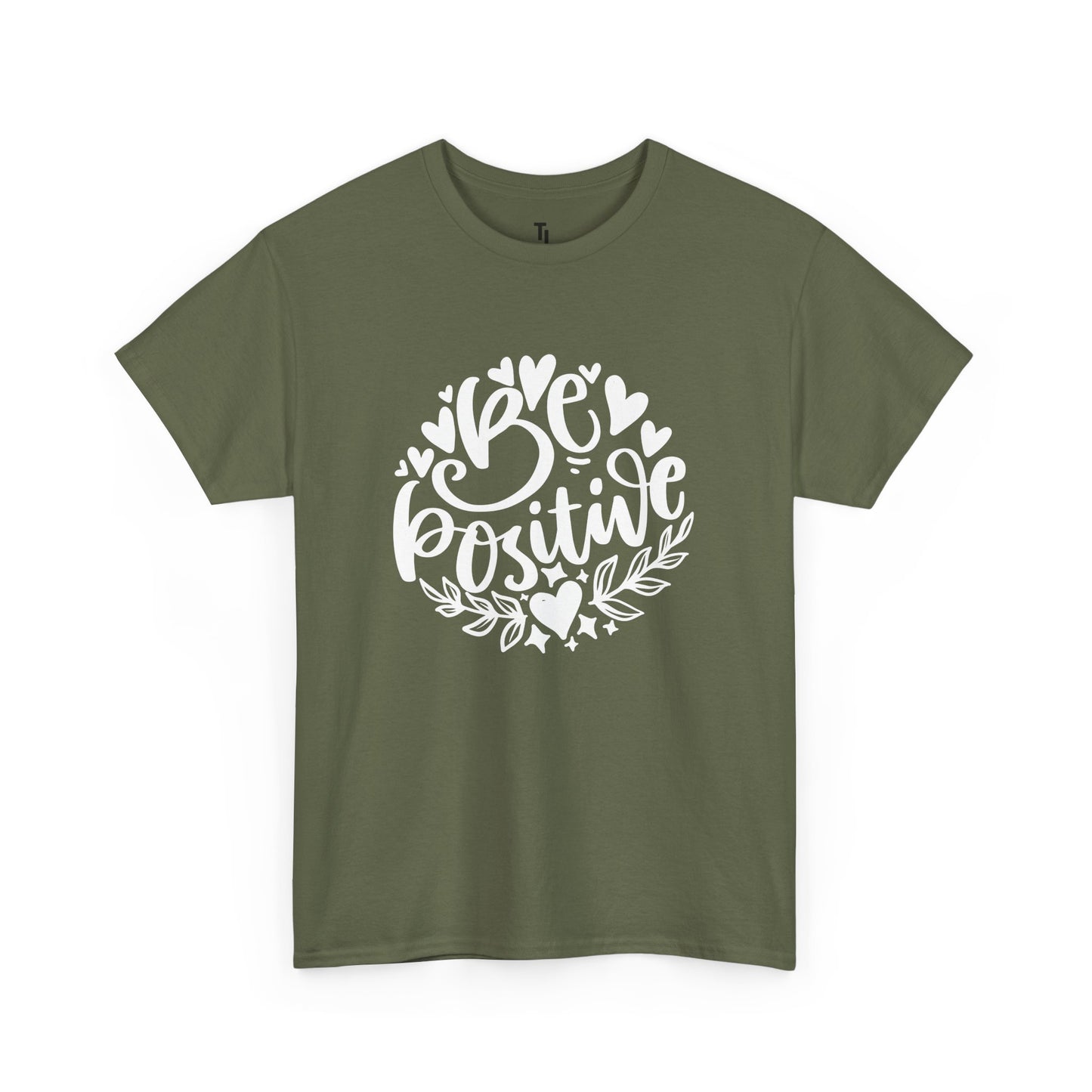 Be Positive Affirmation T-shirt for Women, Sizes Up to 5XL