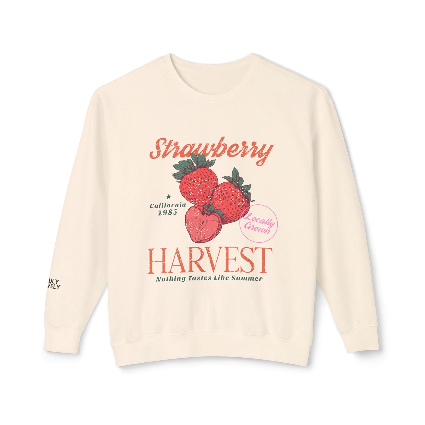 Strawberry Harvest | Lightweight Crewneck Sweatshirt