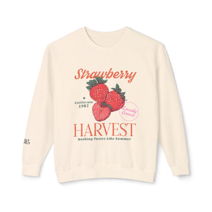 Strawberry Harvest | Lightweight Crewneck Sweatshirt