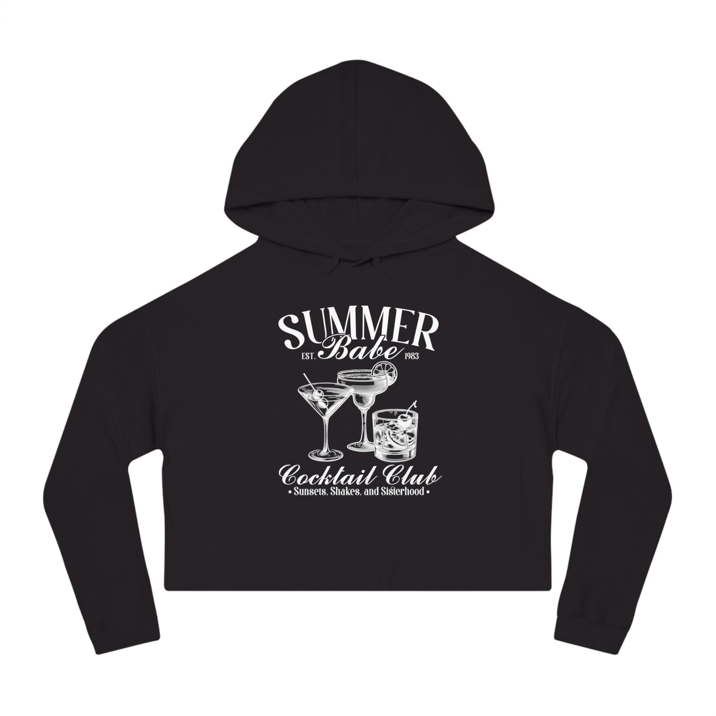 Summer Babe | Women’s Cropped Hooded Sweatshirt