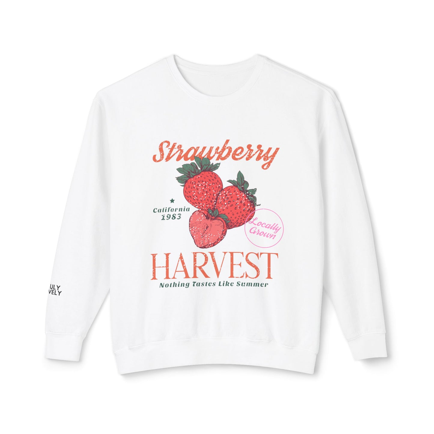 Strawberry Harvest | Lightweight Crewneck Sweatshirt