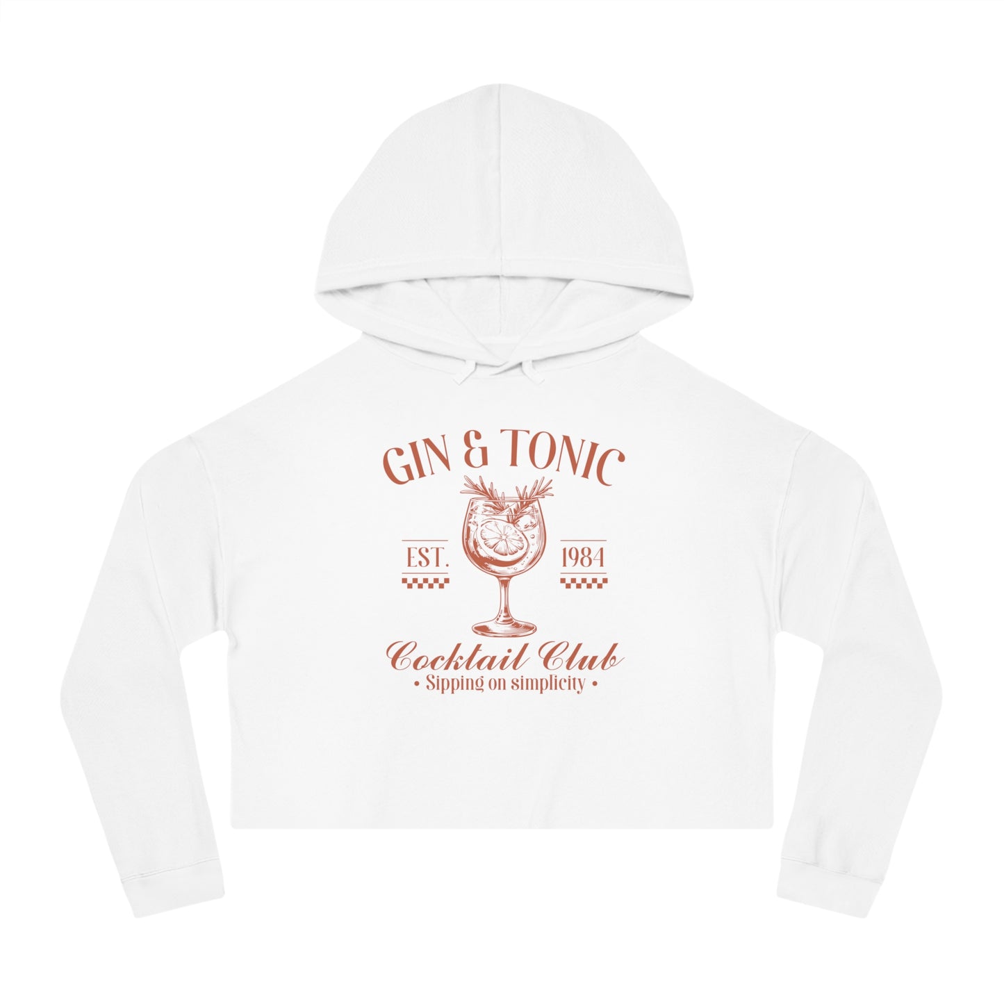 Gin & Tonic Cocktail Club | Women’s Cropped Hooded Sweatshirt