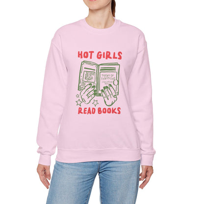 Hot Girls Read Books | Women's Sweatshirt