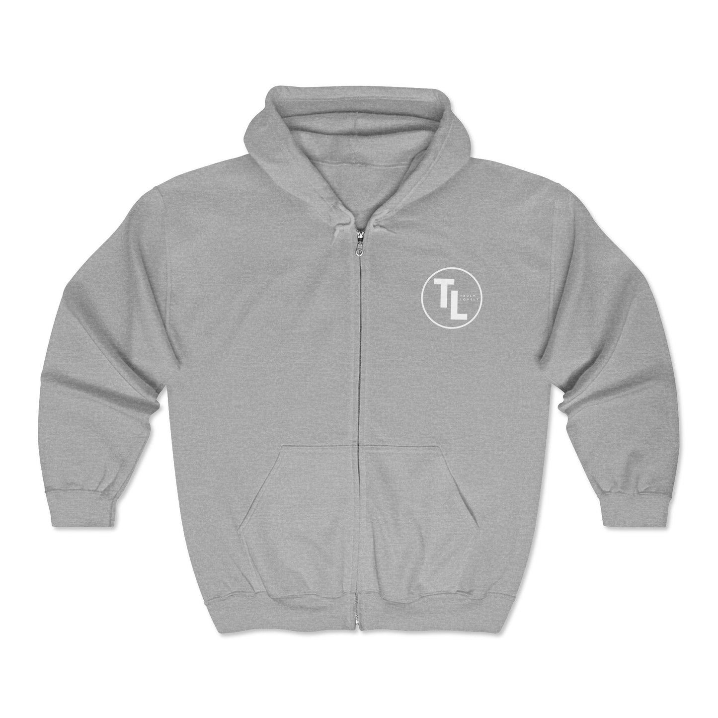 Life Is Tough Zip Hoodie | Motivational Sweatshirt for Women, Sizes Up to 3XL