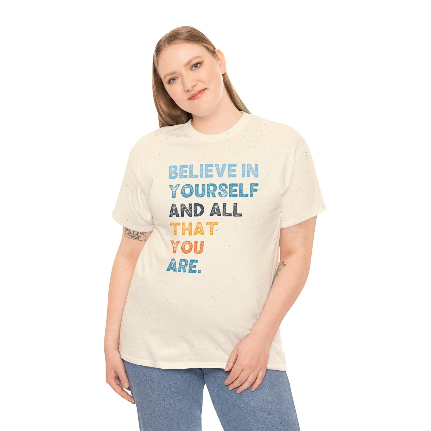 Believe In Yourself | Motivational T-shirt for Women, Sizes Up to 5XL