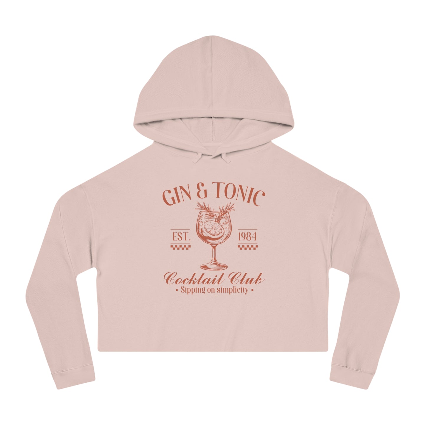 Gin & Tonic Cocktail Club | Women’s Cropped Hooded Sweatshirt