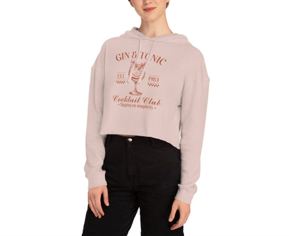Gin & Tonic Cocktail Club | Women’s Cropped Hooded Sweatshirt
