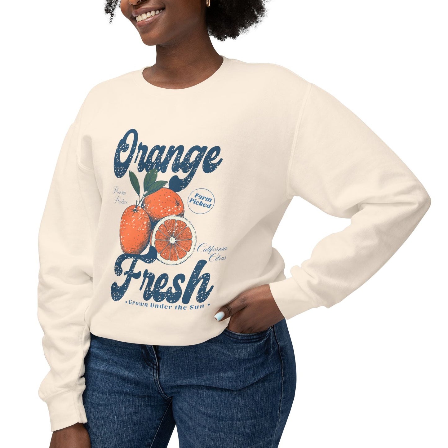 Orange Fresh | Lightweight Sweatshirt