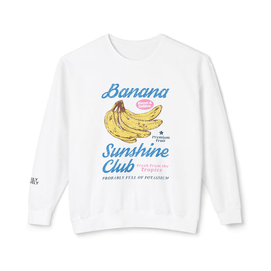 Banana Sunshine Club | Lightweight Crewneck Sweatshirt