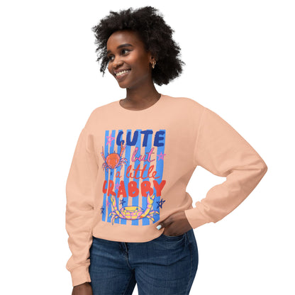 Cute But A Little Crabby | Lightweight Crewneck Sweatshirt