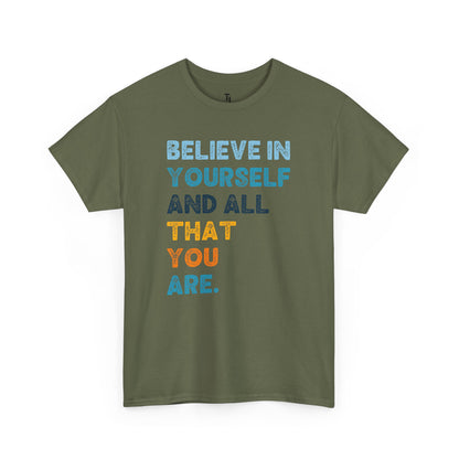 Believe In Yourself | Motivational T-shirt for Women, Sizes Up to 5XL