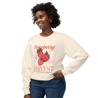 Strawberry Harvest | Lightweight Crewneck Sweatshirt