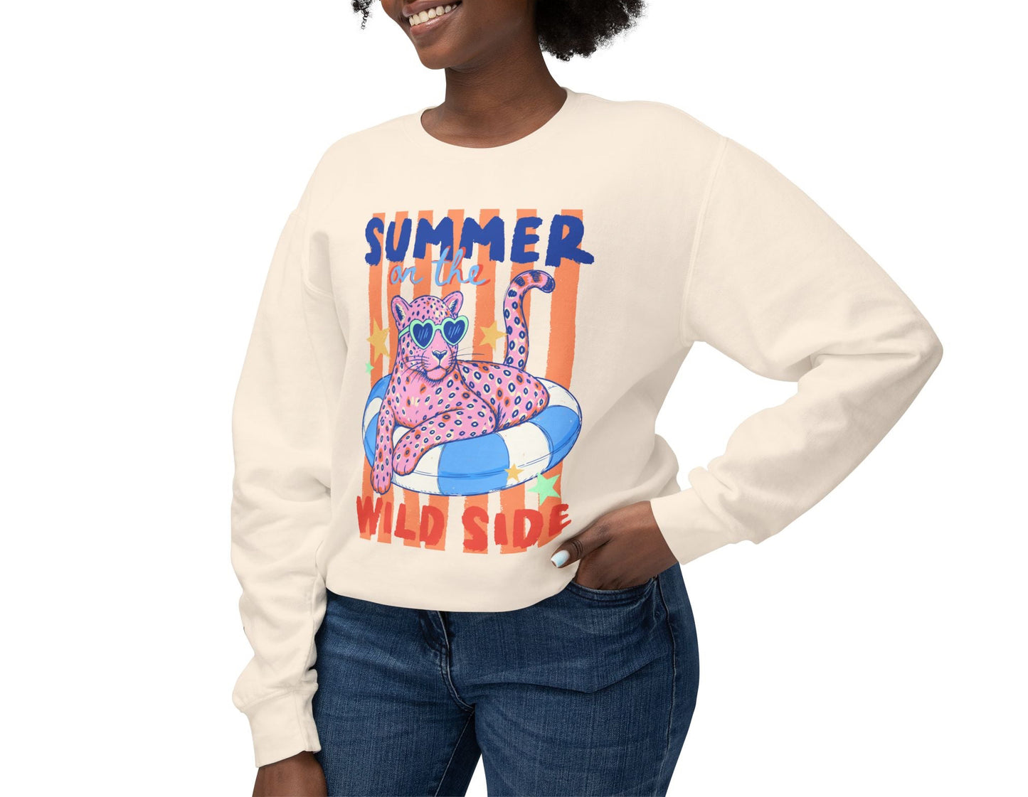 Summer On The Wild Side | Lightweight Crewneck Sweatshirt