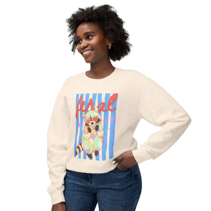 Feral Raccoon | Lightweight Crewneck Sweatshirt